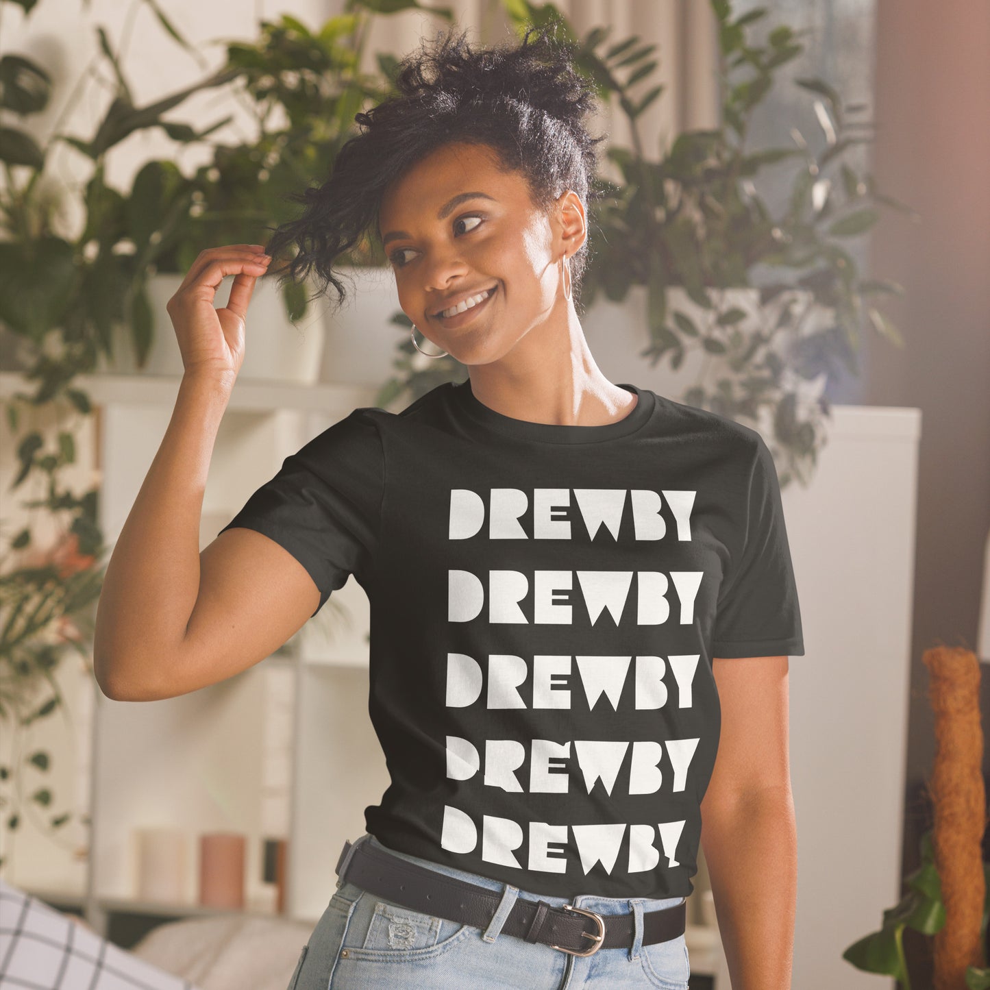 DREWBY "On-Repeat" Short-Sleeve Unisex T-Shirt